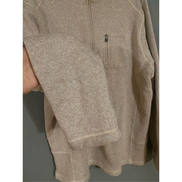 Woolrich Angler Cream Knit 1/4 Zip Sweater/Pullover Size XL - Picture 6 of 7